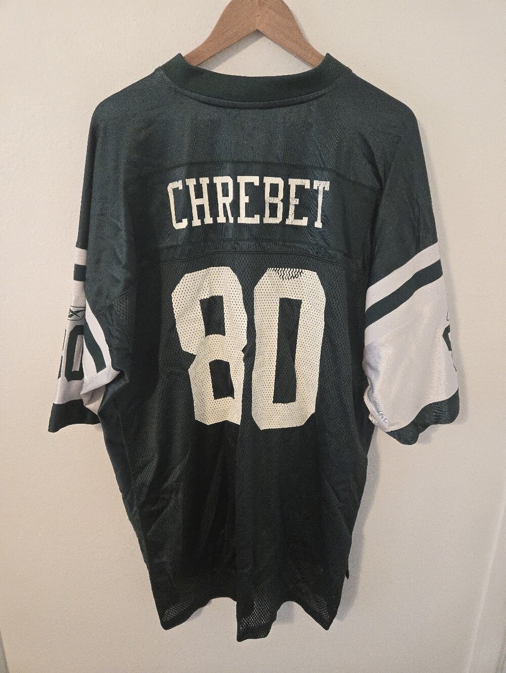 Wayne Chrebet Vintage NFL New York Jets Jersey Reebok Mens XXL #80 Football